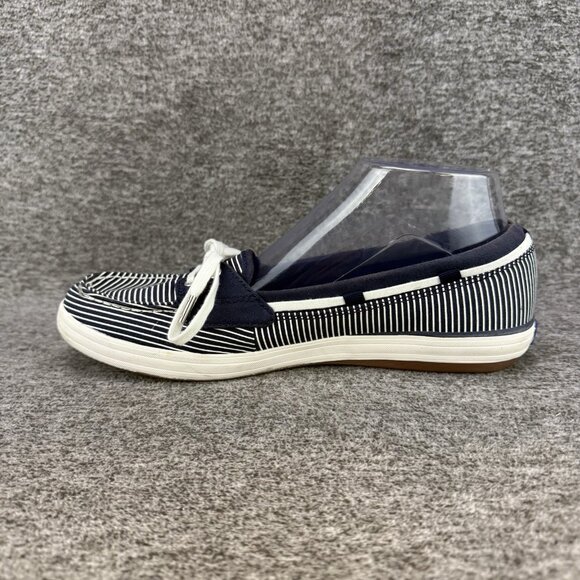 ✅Keds Loafers Womens 9 Striped Navy Blue and White Ortholite Slip On Boat Shoes - Picture 10 of 10